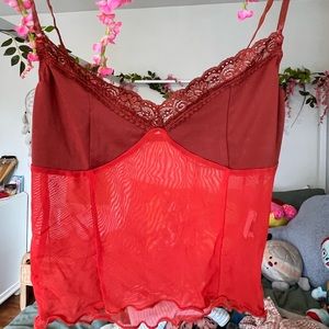 Y2K Sheer Cropped Cami